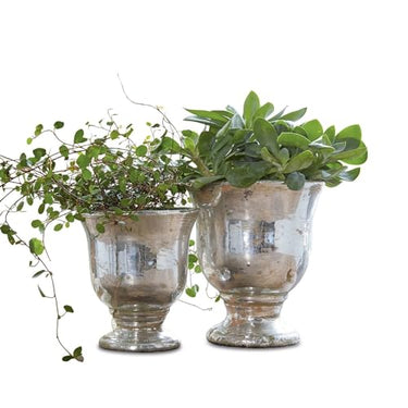 Loberon Planter Set Banon - Terracotta Flowerpot - Ideal for Indoor Plants & Herbs - Ideal for Balcony & Living Room - 2 Pieces on Sale